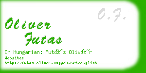 oliver futas business card